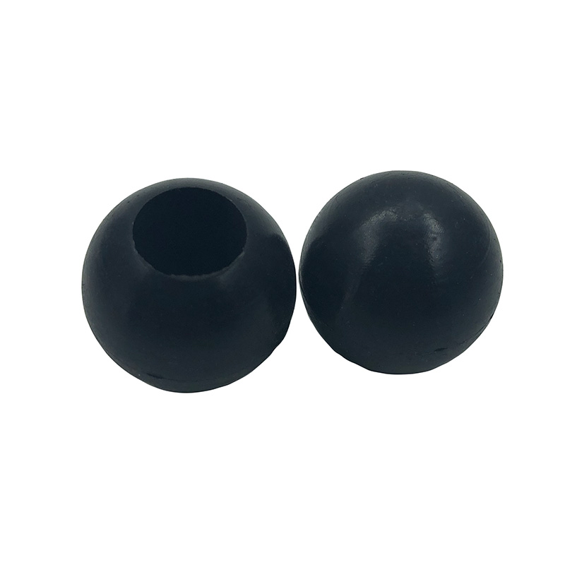 customized size hollow black NBR rubber  ball